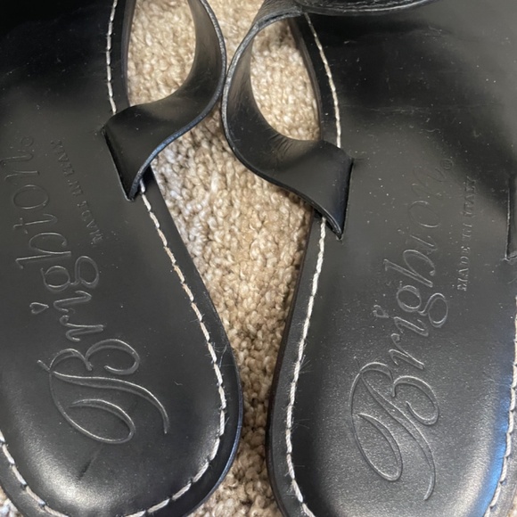 Brighton Alice black leather medallion sandals 9. MSRP $205 - Picture 9 of 10
